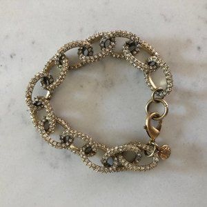 J. Crew Jeweled Chain Bracelet